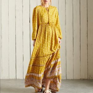 SUPERDRY Dress Ameera long sleeve prairie maxi